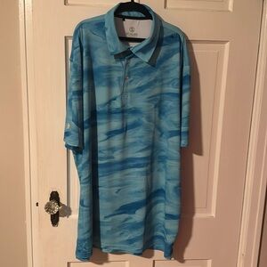 Scales Men's 2XL Blue Stretch Dryfit Lightweight Polo